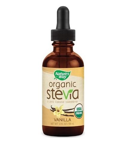 Organic Stevia Vanilla, Nature's Way (59ml) - Click Image to Close