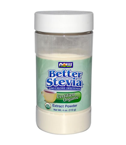 Organic Stevia Extract Powder, Now Foods (113g) - Click Image to Close