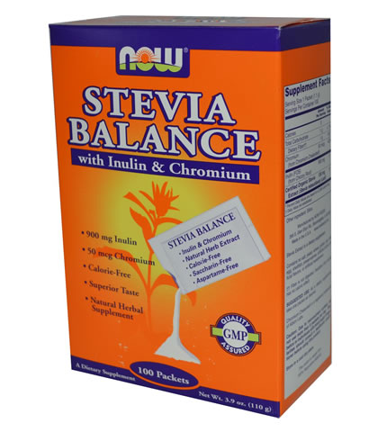 Stevia Balance, Now Foods 100 Packets - Click Image to Close