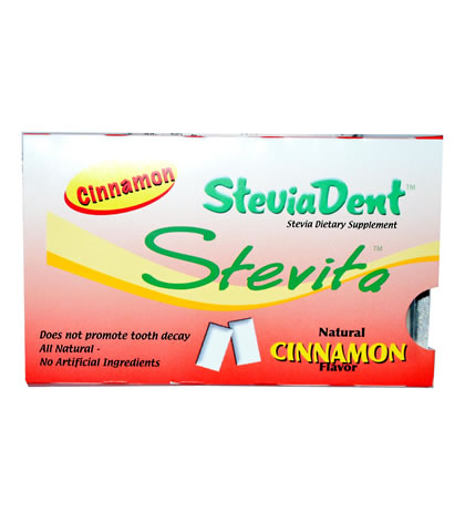 Cinnamon SteviaDent Gum, Stevita 12 Pieces - Click Image to Close