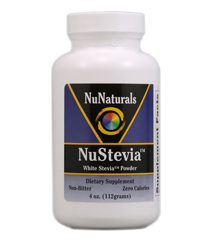 White Stevia Powder, NuNaturals (112g) - Click Image to Close