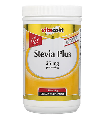 Stevia Plus, Vitacost (454g) - Click Image to Close