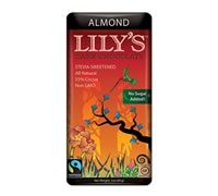 Dark Chocolate Almond Bar with Stevia, Lily's (85g)