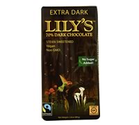 Dark Chocolate Extra Dark Bar with Stevia, Lily's (80g)